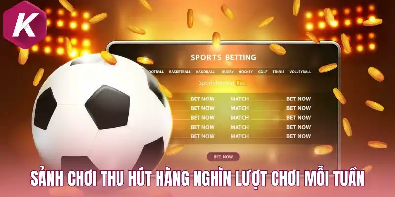 Sảnh chơi thu hút hàng nghìn lượt chơi mỗi tuần